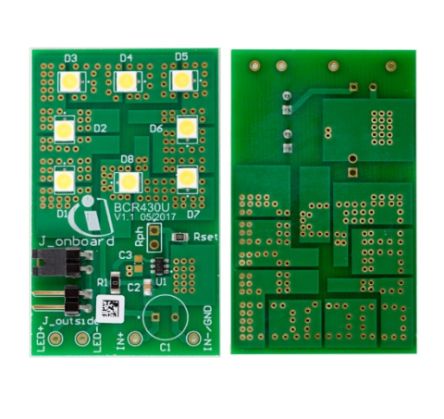 Infineon BCR430U LED BOARD LED Driver for BCR430U for Lighting [BCR430ULEDBOARDTOBO1]; 214-1979