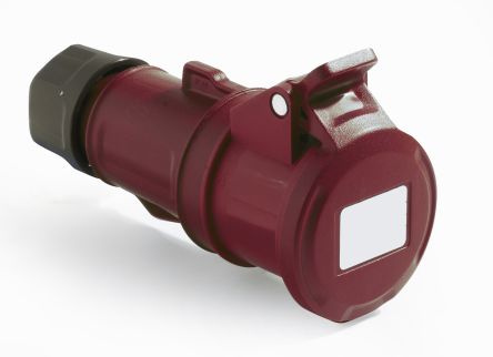 RS PRO IP44 Red Cable Mount 3P + N + E Industrial Power Socket, Rated At 32A, 380 → 415 V [0]; 214-4177