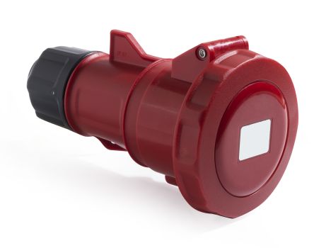 RS PRO IP67 Red Cable Mount 3P + E Industrial Power Socket, Rated At 32A, 380 → 415 V [0]; 214-4213