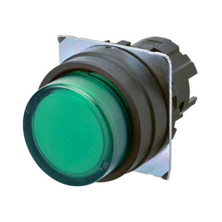 Omron A22NZ Series Green Momentary Push Button Head, 22mm Cutout [A22NZ-BPM-TGA]; 214-7009