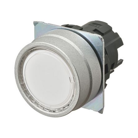 Omron A22NZ Series White Momentary Push Button Head, 22mm Cutout [A22NZ-MNM-TWA]; 214-7019