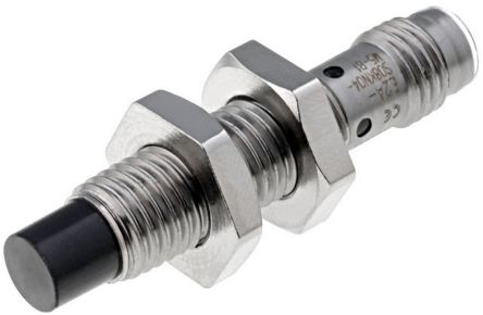 Omron Inductive Threaded Barrel Proximity Sensor, M8, 4 mm Detection, PNP NO, 12 → 24 V dc [E2A-S08KN04-M3-B1]; 214-7064