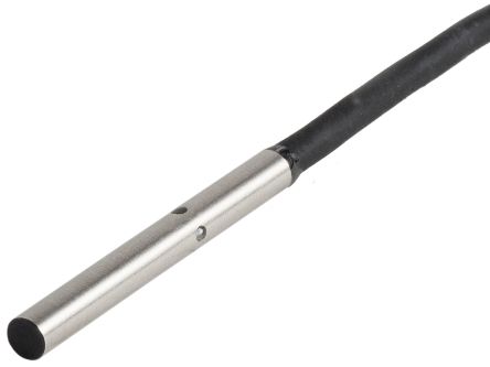 Omron Inductive Smooth Barrel Proximity Sensor, 1.2 mm Detection, PNP NC, 10 → 30 V dc [E2E-C04S12-WC-B2 2M]; 214-7075