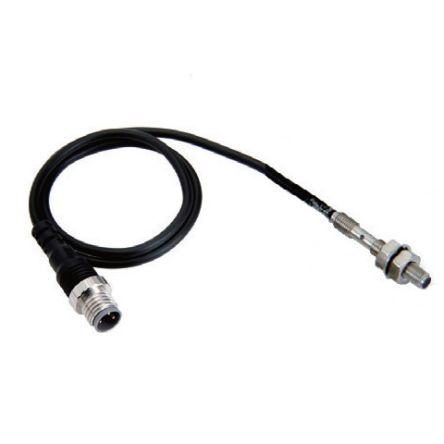 Omron Inductive Threaded Barrel Proximity Sensor, M4, 0.8 mm Detection, PNP NO, 10 → 30 V dc [E2E-S04SR8-CJ-B1 0.3M]; 214-7080