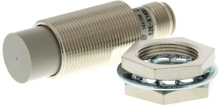 Omron Inductive Threaded Barrel Proximity Sensor, M18, 14 mm Detection, 2-Wire NO, 12 → 24 V dc [E2E-X14MD1-M1G]; 214-7083
