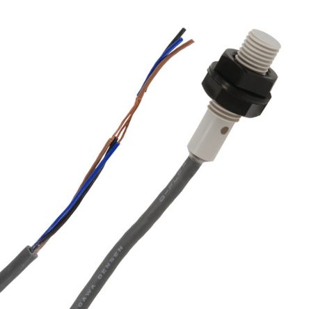 Omron Inductive Threaded Barrel Proximity Sensor, M12, 2 mm Detection, PNP NO, 12 → 24 V dc [E2F-X2F1 2M]; 214-7093