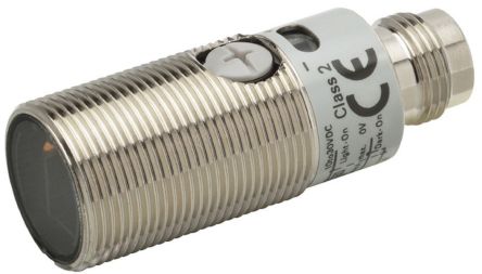 Omron Polarised Retro Reflection Photoelectric Sensor, Barrel Sensor, 300 mm Detection Range [E3FB-DP25-F2]; 214-7131