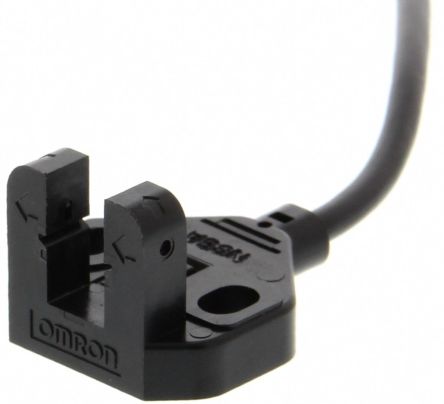 Omron Through Beam Photoelectric Sensor, Slot Sensor, 5 mm Detection Range [EE-SX771A 2M]; 214-7163