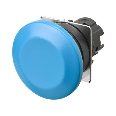 Omron A22N Series Blue Momentary Push Button Head, 22mm Cutout [A22NZ-BMM-NAA]; 214-7795