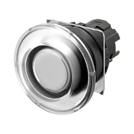 Omron A22N Series White Momentary Push Button Head, 22mm Cutout [A22NZ-BMM-TWA]; 214-7798