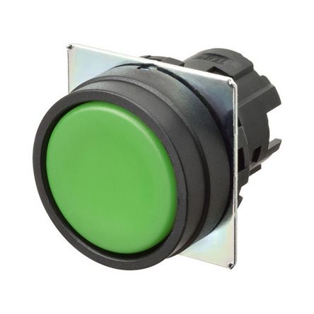 Omron A22N Series Green Momentary Push Button Head, 22mm Cutout [A22NZ-BNM-NGA]; 214-7802