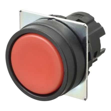 Omron A22N Series Red Momentary Push Button Head, 22mm Cutout [A22NZ-BNM-NRA]; 214-7803