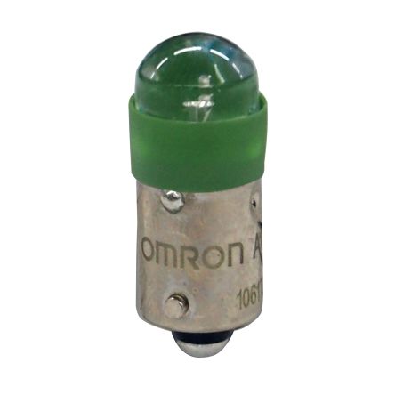 Omron Push Button Lamp for Use with A22N, A30N, M22N [A22NZ-L-GC]; 214-7809