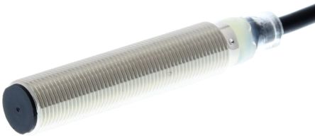 Omron Inductive Threaded Barrel Proximity Sensor, M12, 4 mm Detection, PNP NO, 10 → 30 V dc [E2B-M12LS04-WP-B1 5M]; 214-7854