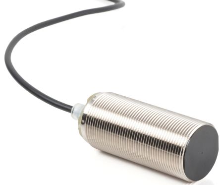 Omron Inductive Threaded Barrel Proximity Sensor, M30, 15 mm Detection, PNP NO, 10 → 30 V dc [E2B-M30KS15-WP-B1 5M]; 214-7859