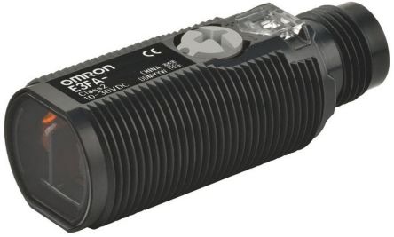 Omron Diffuse Photoelectric Sensor, Barrel Sensor, 100 mm Detection Range [E3FA-DP24-F2]; 214-7905