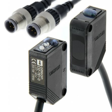 Omron Through Beam Photoelectric Sensor, Block Sensor, 15 m Detection Range [E3Z-T81-M1TJ-IL2 0.3M]; 214-7926