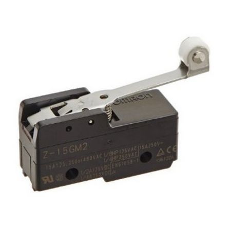 Omron Limit Switch, 1NC/1NO, IP00, SPDT, Plastic Housing, 240V ac Max, 15A Max [Z-15GM2]; 214-8024