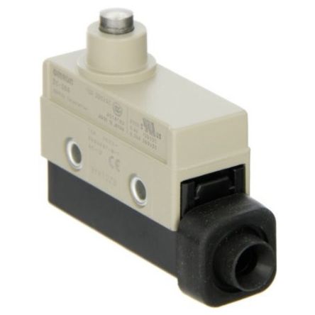 Omron Plunger Limit Switch, 1NC/1NO, IP67, SPDT, Metal Housing, 240V ac Max, 15A Max [ZC-D55]; 214-8026