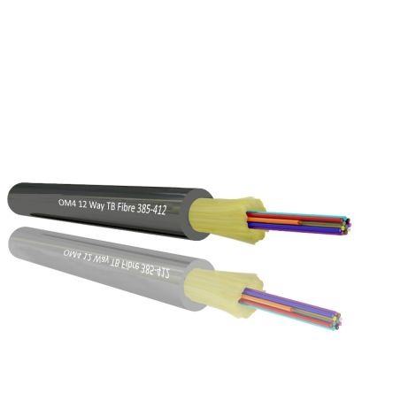 RS PRO OM4 Multi Mode OM4 Fibre Optic Cable, Black, 200m [0]; 214-9636
