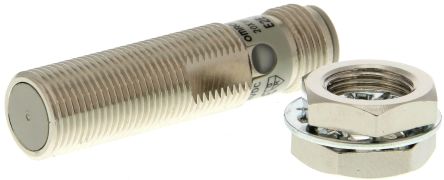 Omron Inductive Threaded Barrel Proximity Sensor, M12, 3 mm Detection, 12 → 24 V dc [E2E-X3D2-M1G]; 215-1485