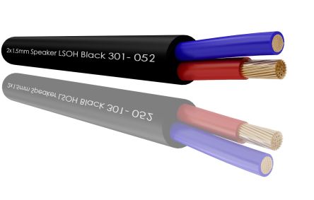 RS PRO 2 Core, 1.5 mm² CSA, 7.3mm od, 100m, Black [0]; 215-2398