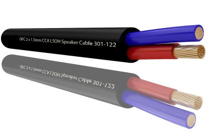 RS PRO 2 Core, 1.5 mm² CSA, 7.3mm od, 100m, Black [0]; 215-2400