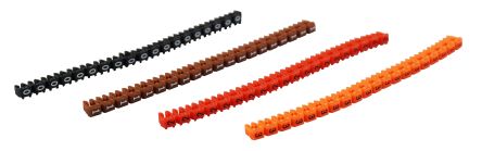 RS PRO Clip On Cable Marker, Black on Red, Pre-printed "2" [0]; 215-3053
