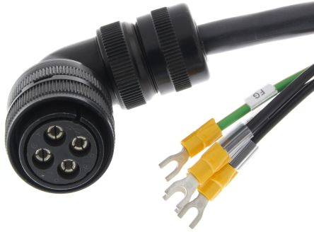 Omron Cable for Use with G5 series servo motor, 5m Length, 5 kW, 3-Phase, 400 V [R88A-CAGD005SR-E]; 215-3374