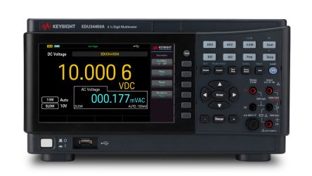 Keysight Technologies EDU34450A Bench Digital Multimeter, True RMS, 3A ac Max, 3A dc Max, 750V ac Max [EDU34450A]; 215-4790