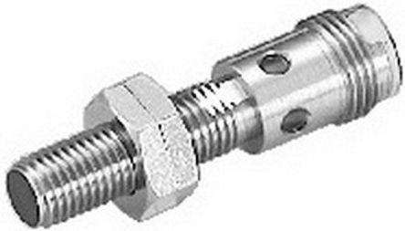 Omron Inductive Threaded Barrel Proximity Sensor, M8, 1 mm Detection, PNP NO, 12 → 24 V dc [E2A-S08KS01-M1-B1]; 215-7741
