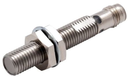 Omron Inductive Threaded Barrel Proximity Sensor, M8, 2 mm Detection, PNP NO, 10 → 30 V dc [E2E-X2B1TL8-M5]; 215-7747