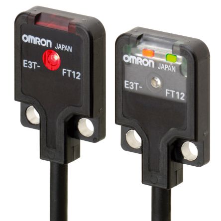 Omron Through Beam Photoelectric Sensor, Flat Sensor, 500 mm Detection Range [E3T-FT11 2M]; 215-7784