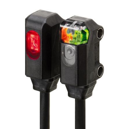 Omron Through Beam Photoelectric Sensor, Block Sensor, 1 m Detection Range [E3T-ST11 2M]; 215-7788