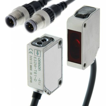 Omron Through Beam Photoelectric Sensor, Block Sensor, 15 m Detection Range [E3ZM-T81-S1J 0.3M]; 215-7802