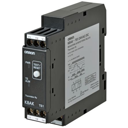 Omron Temperature Monitoring Relay, SPDT [K8AK-TS1 24VAC/DC]; 215-7853