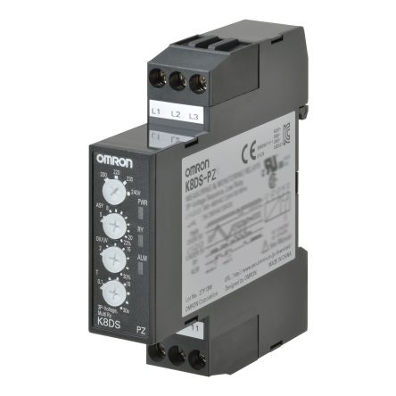 Omron Phase, Voltage Monitoring Relay, 3 Phase, SPDT [K8DS-PZ2]; 215-7856