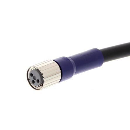 Omron Straight Female 3 way M8 to Unterminated Sensor Actuator Cable, 2m [XS3F-LM8PVC3S2M]; 215-7927