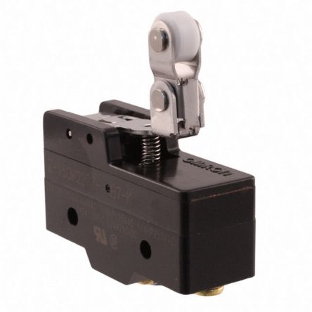 Omron Z Series Roller Lever Limit Switch, NO/NC, IP00, SPDT, Thermosetting Resin Housing, 500V ac ac Max, 15A Max [Z-15GW2277-B]; 215-7949