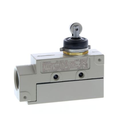 Omron Roller Plunger Limit Switch, NO/NC, IP65, SPDT, 250V ac ac Max, 15A Max [ZE-N22-2G]; 215-7952