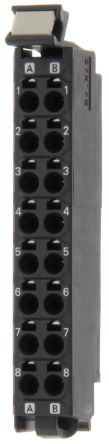 Omron Terminal Block with Spring Type Terminal for Use with NJ/NX/NY Controller [NX-TBA162]; 215-8196