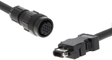 Omron Cable for Use with 400W To 15Kw Servo Motors, 3m Length, 15 kW, 400 V [R88A-CR1B003NF-E]; 215-8962