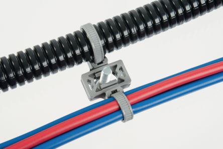 HellermannTyton Cable Tie, Releasable, 162mm x 4.6 mm, Black PA 6.6 Heatstabilised, Pk-500 [133-01553 T50SOSWSP5E-2-PA66HS-BK]; 215-9224