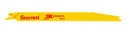Starrett, 6 Teeth Per Inch Wood 228mm Cutting Length Reciprocating Saw Blade, Pack of 5 [BT96-5]; 218-0875