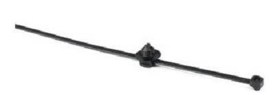 HellermannTyton Cable Ties, 380mm x 7.6 mm, Black Polyamide, Pk-100 [156-00067 T120RFT9A-PA66HIRHSUV-BK]; 218-1636