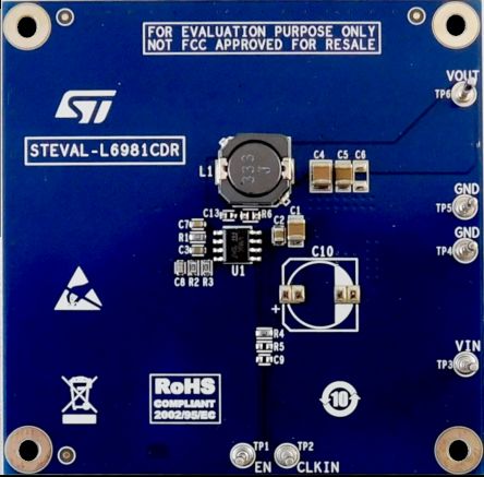STMicroelectronics STEVAL-L6981CDR for L6981 for Power Tools [STEVAL-L6981CDR]; 218-4820