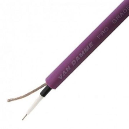Van Damme 2 Core, 0.22 mm² CSA Screened, 6mm od, 100m, Purple [268080070100]; 219-8504