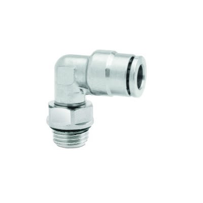 Norgren Pneufit Series Elbow Fitting, Push In 5 mm to G 1/8, Threaded-to-Tube Connection Style, 10247 [102470518]; 220-3266