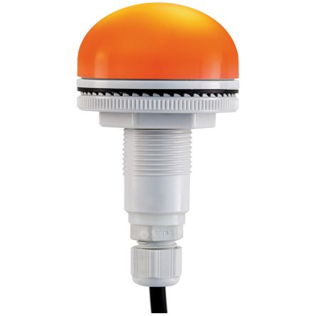 RS PRO Amber Multiple Effect Beacon, 12 → 24 V, Panel Mount, LED Bulb, IP66 [0]; 220-4988