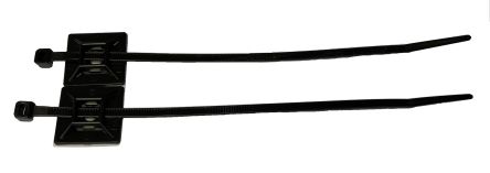 RS PRO Cable Tie, MOUNT AND TIE ASSEMBLY, Black Nylon, Pk-50 [0]; 220-6249